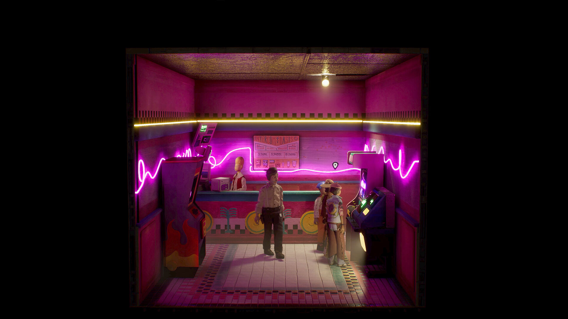 Harold Halibut - Retro arcade machine in the spaceship