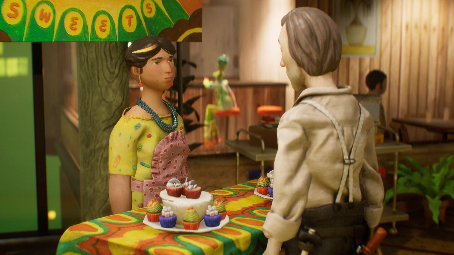 Harold Halibut - Cupcake stand location in the spaceship community